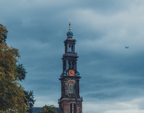 De munttoren in Amsterdam