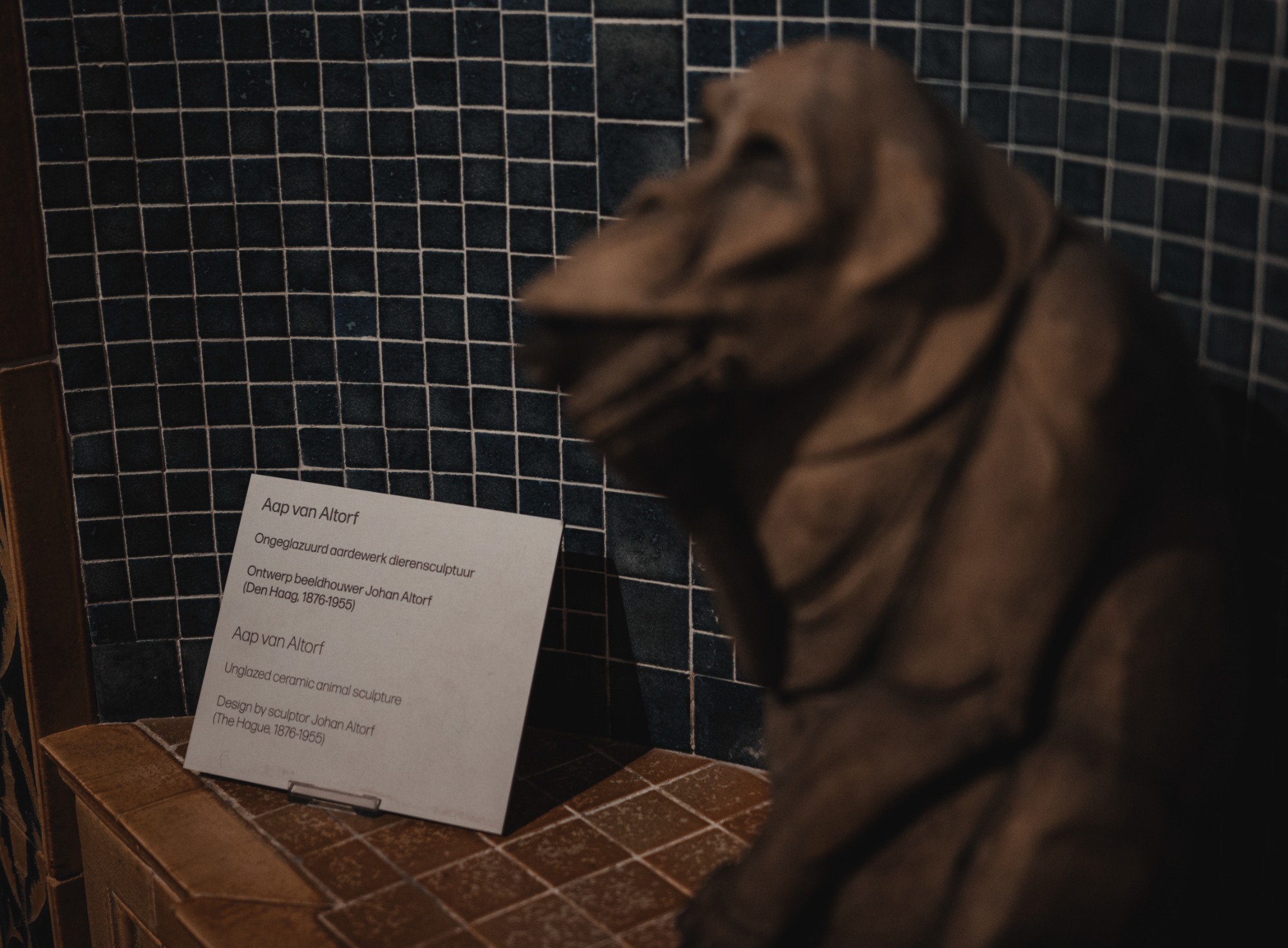 Aap van Altorf in het Royal Delft Museum