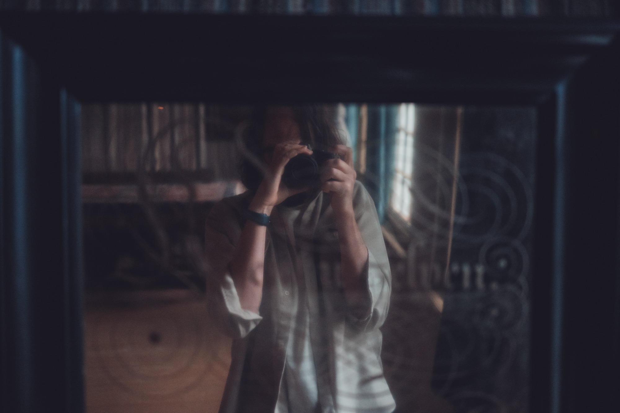 De fotograaf in de reflectie