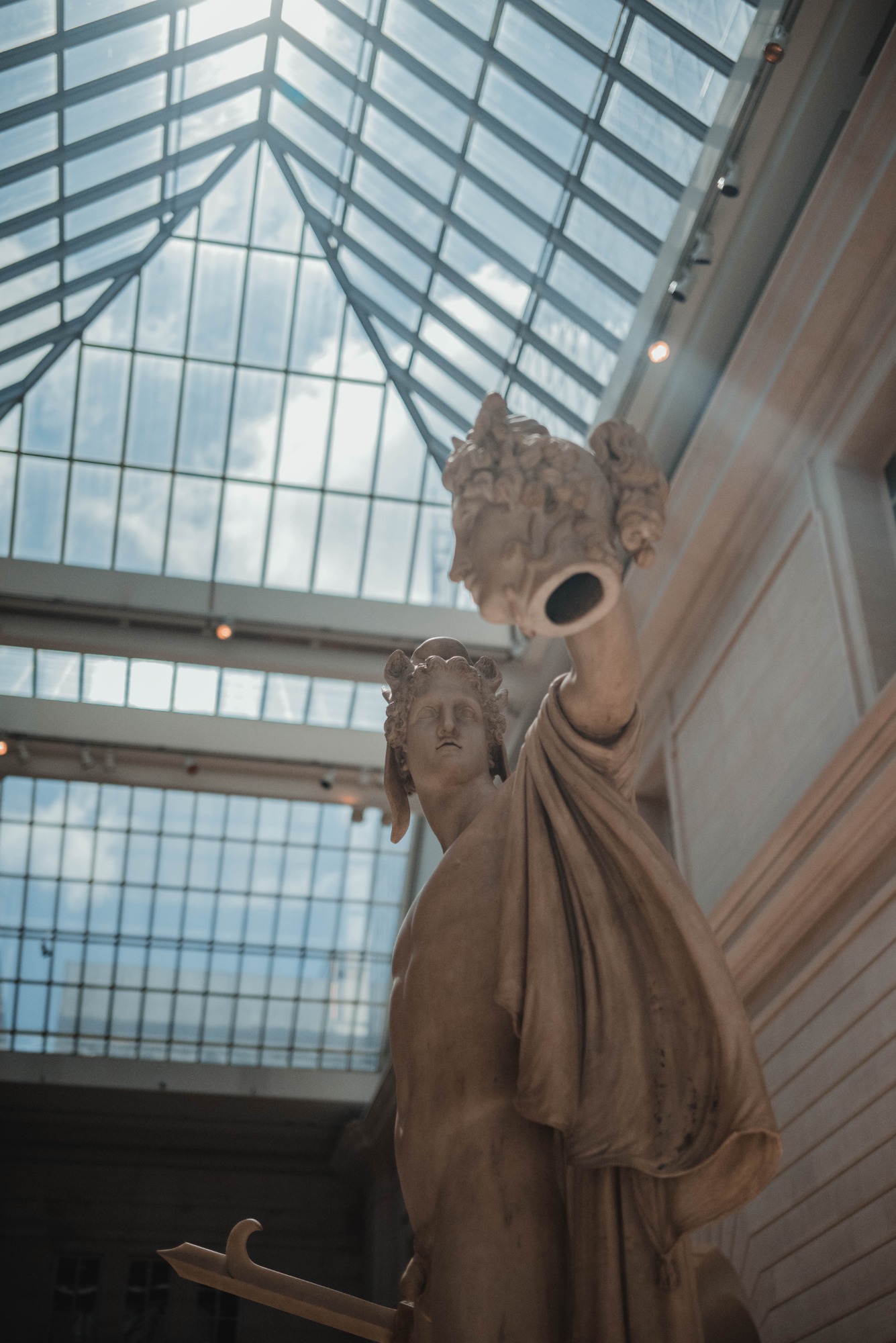Een beeld van Medusa